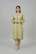 2 Piece set Olive Sage Floral Co-ord