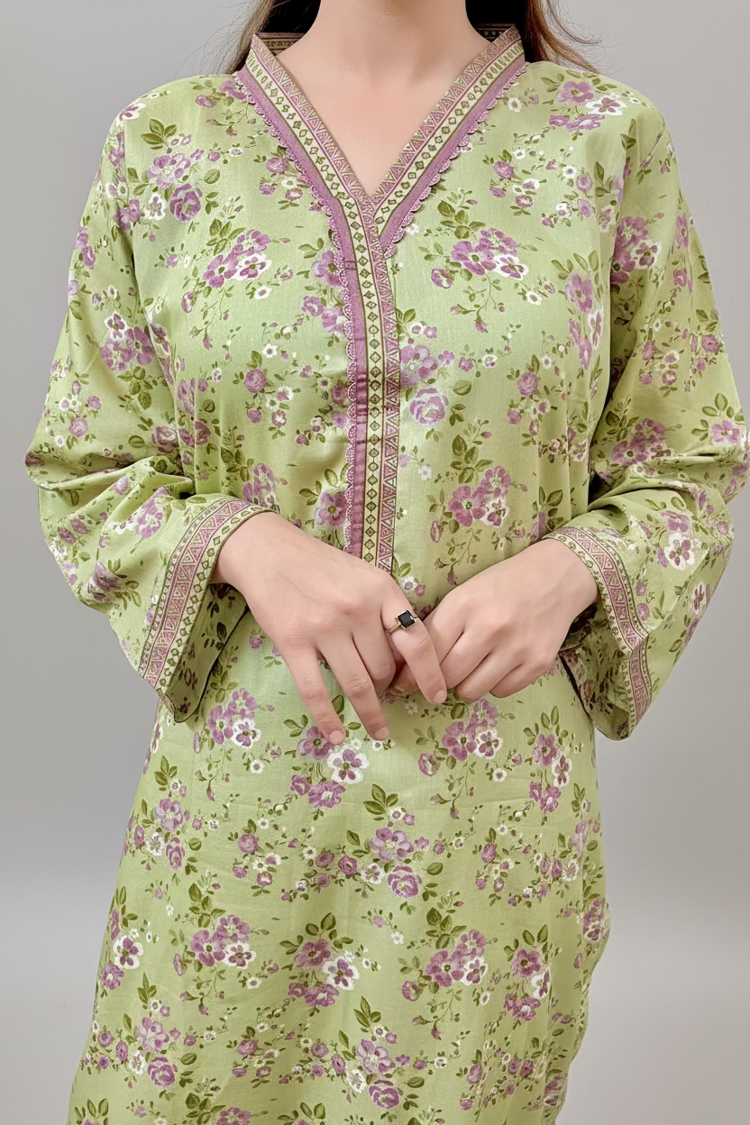 2 Piece set Olive Sage Floral Co-ord