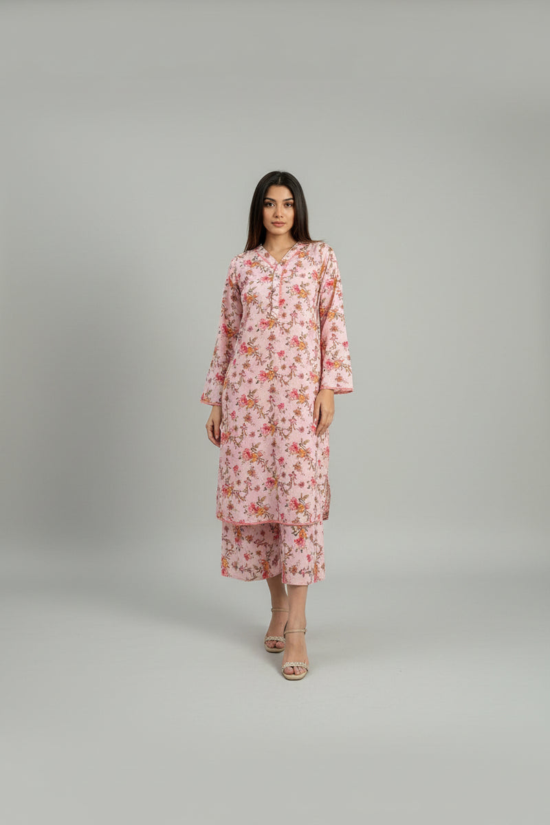 Pink Petal 2 piece stitched